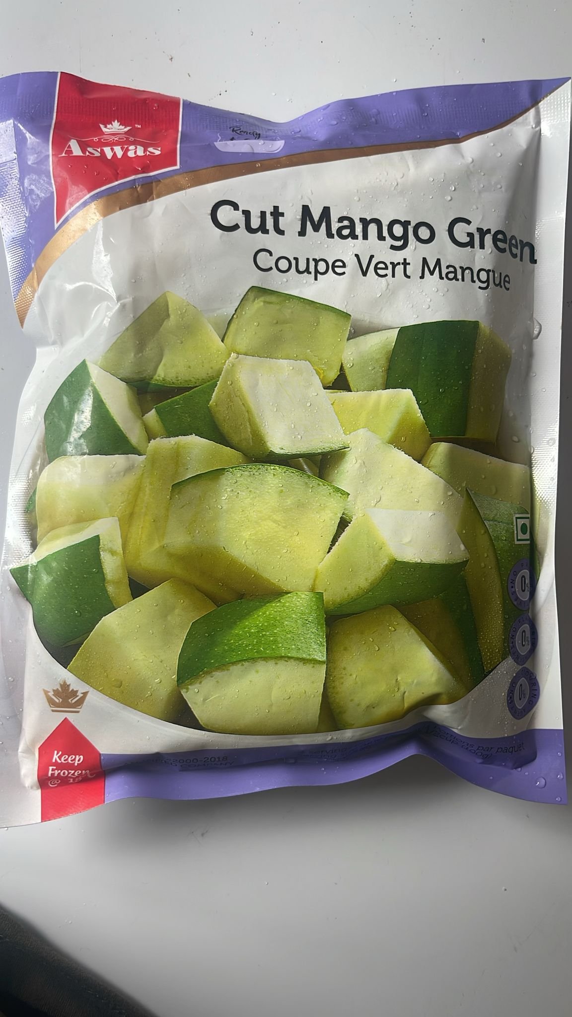 ASWAS CUT MANGO GREEN 400G