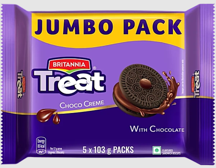 BRITANNIA TREATS CHOCO CREAM 100G