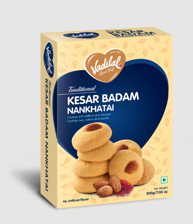 VADILAL KESAR BADAM NANKHATAI 200G