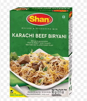 SHAN KARACHI BEEF BIRYANI 60G