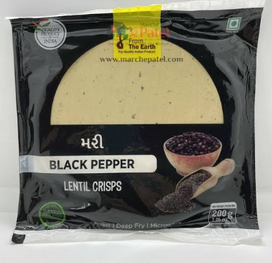 FROM THE EARTH BLACK PEPPER PAPAD 200G