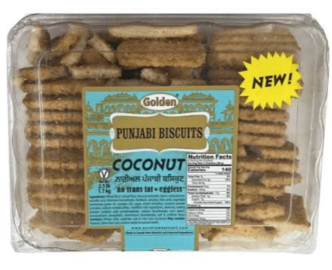 GOLDEN PUNJABI BISCUITS COCONUT 2.5LB