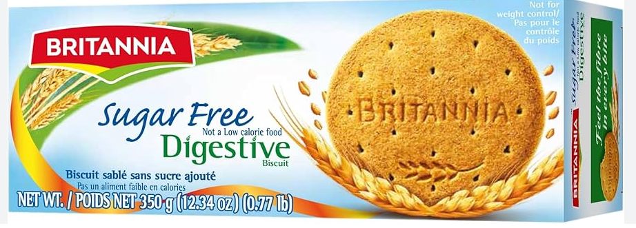 BRITANIA DIGESTIVE SUGAR FREE 350G